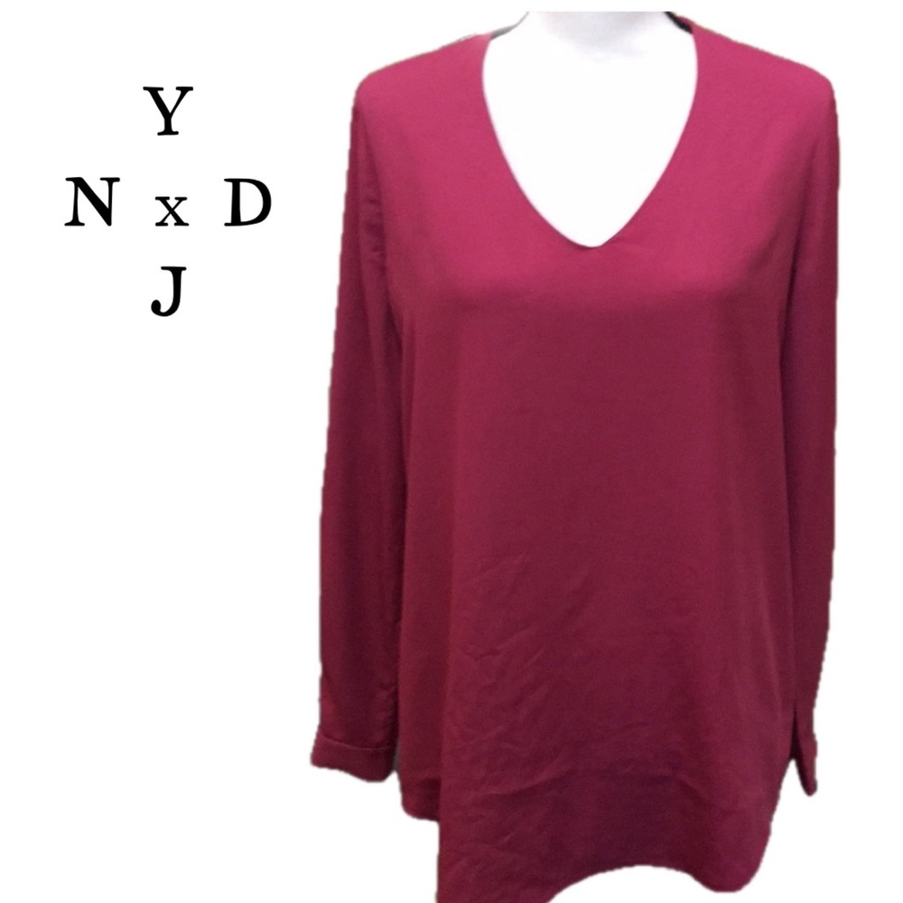 B7 NYDJ Blouse Berry Tweed. S:SMALL &VANILLA S: SMALL